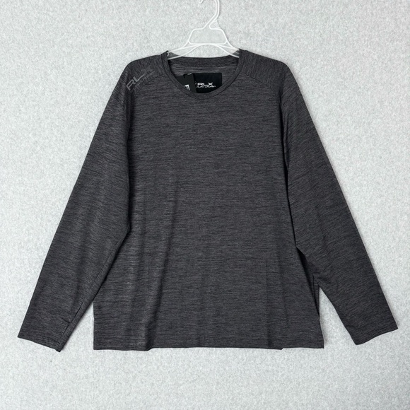 RLX Ralph Lauren Other - RLX Ralph Lauren Performance Long Sleeve Lightweight Crew Neck T Shirt Grey XL